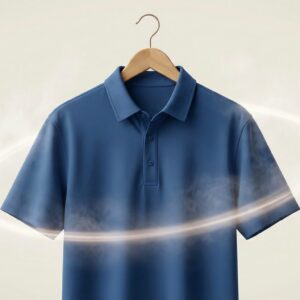 Polo shirt on hanger